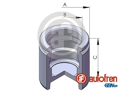 Piston, brake caliper